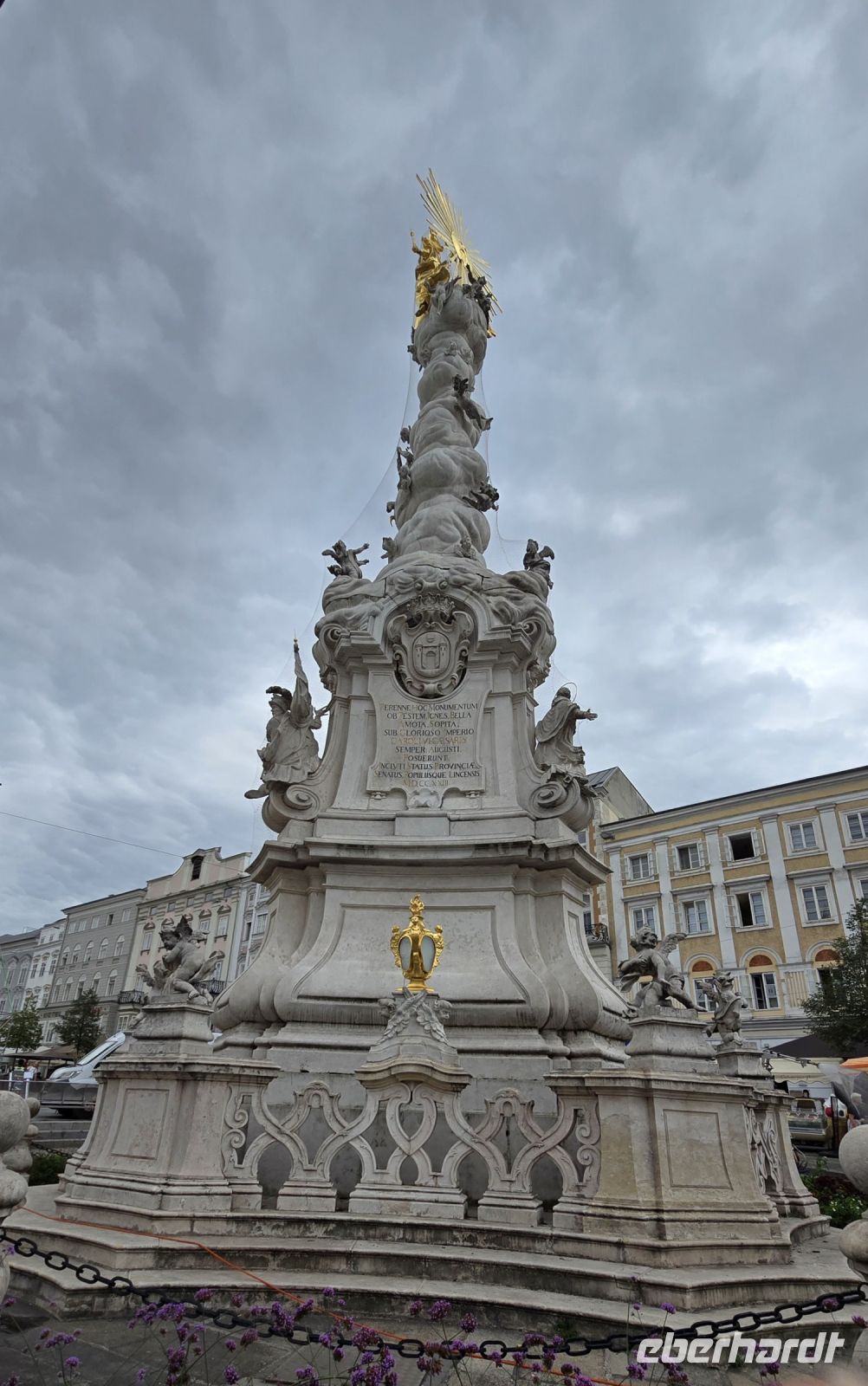 Linz Dreifaltigkeitsäule auf dem Hauptmarkt &ndash; &copy; Marion Kottlos (Eberhardt TRAVEL)