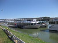 Bratislava - Die Kreuzfahrtschiffe haben angelegt &ndash; &copy; Annette Zocher (Eberhardt TRAVEL)