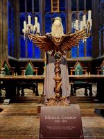 Warner Bros. Filmstudio. Gedenken an den kürzlich verstorbenen 2. Dumbledore &ndash; &copy; Heike Jack (Eberhardt TRAVEL)