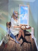 J.K. Rowling Porträt von Stuart Pearson Wright &ndash; &copy; Heike Jack (Eberhardt TRAVEL)