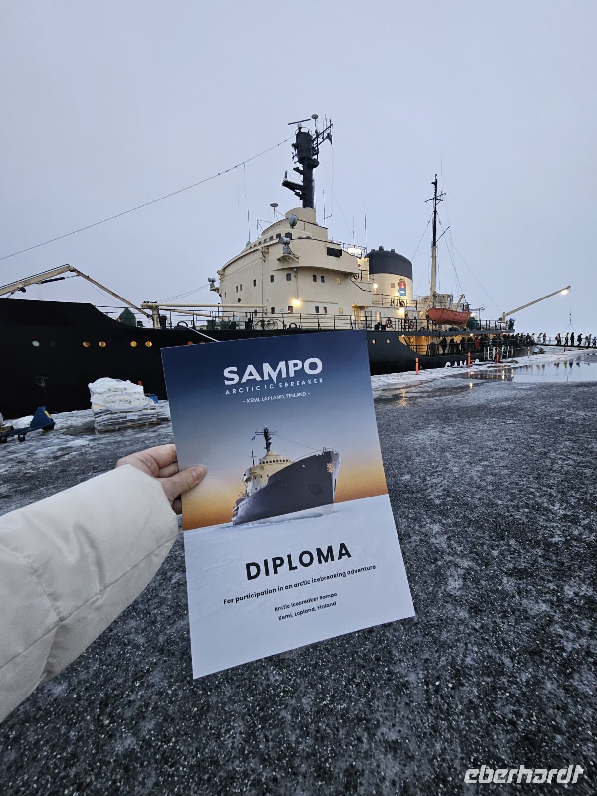 4. Tag - Diplom des Sampo-Eisbrechers &ndash; &copy; Mariele Legler (Eberhardt TRAVEL)