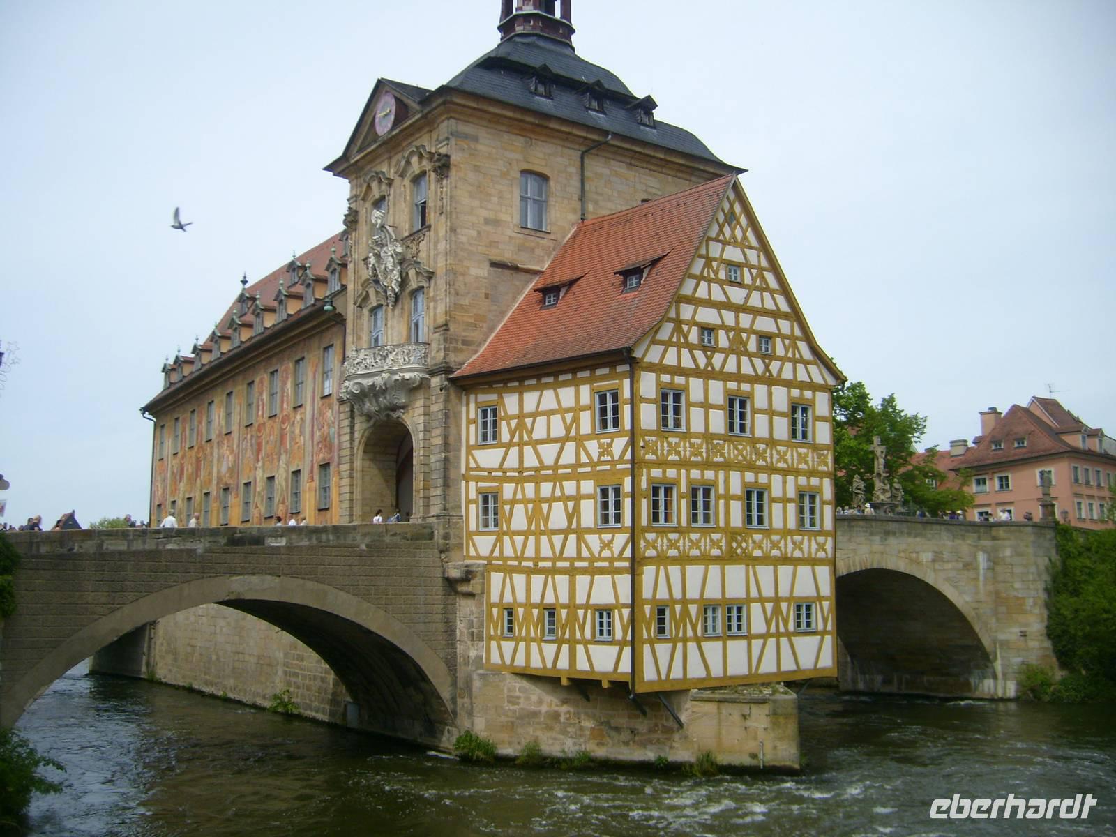 Brückenrathaus in Bamberg &ndash; &copy; Eva-Maria Strauß-Eberhardt (Eberhardt TRAVEL)