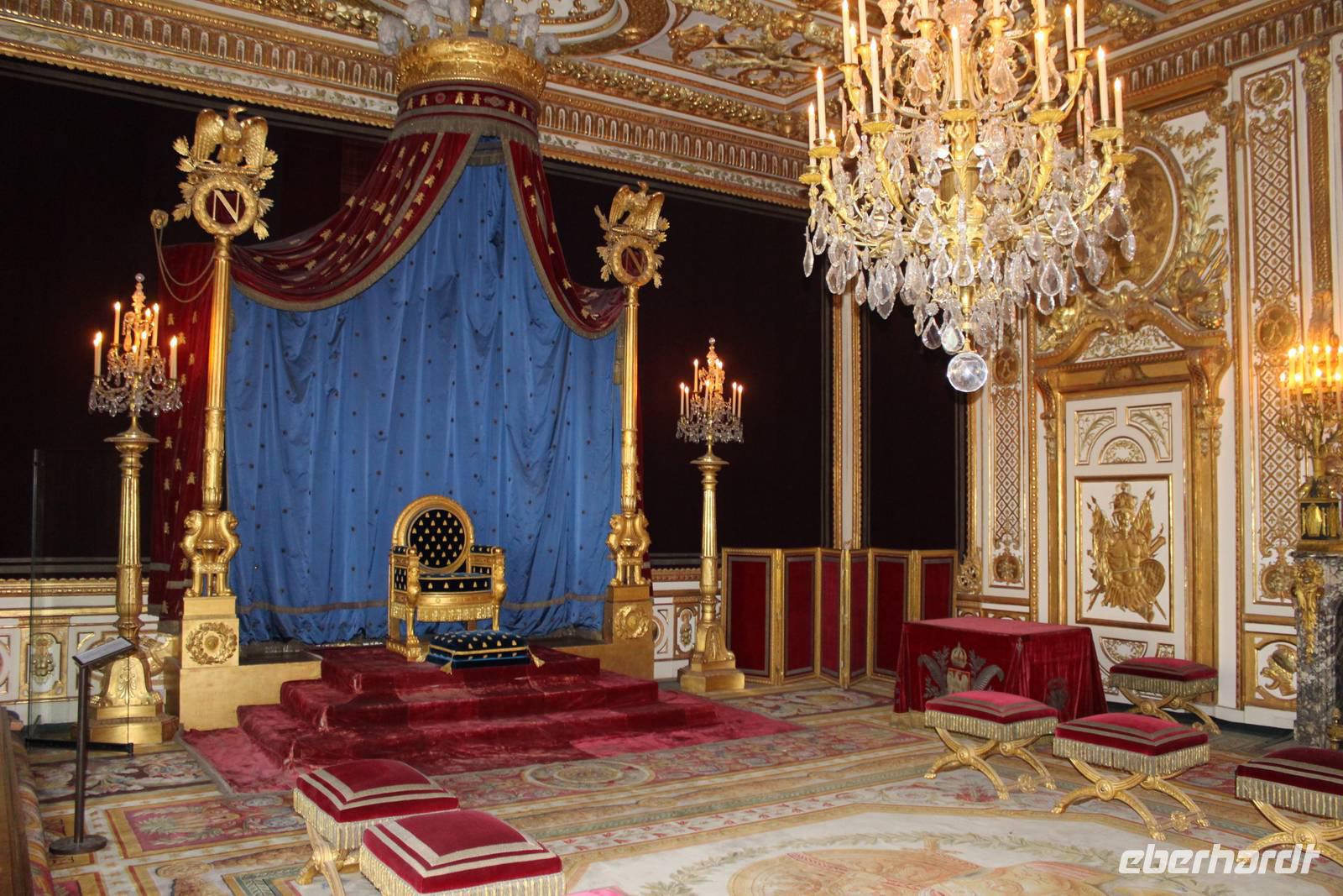 Thronzimmer Schloss Fontainebleau  &ndash; &copy; Sandra Rößle (Eberhardt TRAVEL)