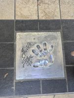 Handabdruck von Sylvester Stallone von 1993 in Cannes &ndash; &copy; Sabine Möllering-Stork (Eberhardt TRAVEL)
