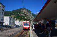 126 Martigny, Ankunft Mont Blanc Express &ndash; &copy; Konrad Füssel (Eberhardt TRAVEL)
