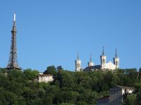 Lyon - ein letzter Blick auf die Basilika Notre-Dame de Fourviere und den 
