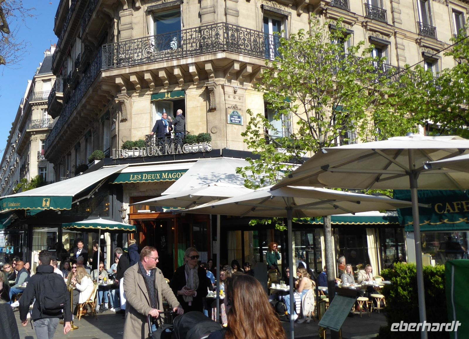 Tag 2 07.04.2023 Entdeckerspaziergang, Les deux Magots &ndash; &copy; Gabriele Sauer (Eberhardt TRAVEL)