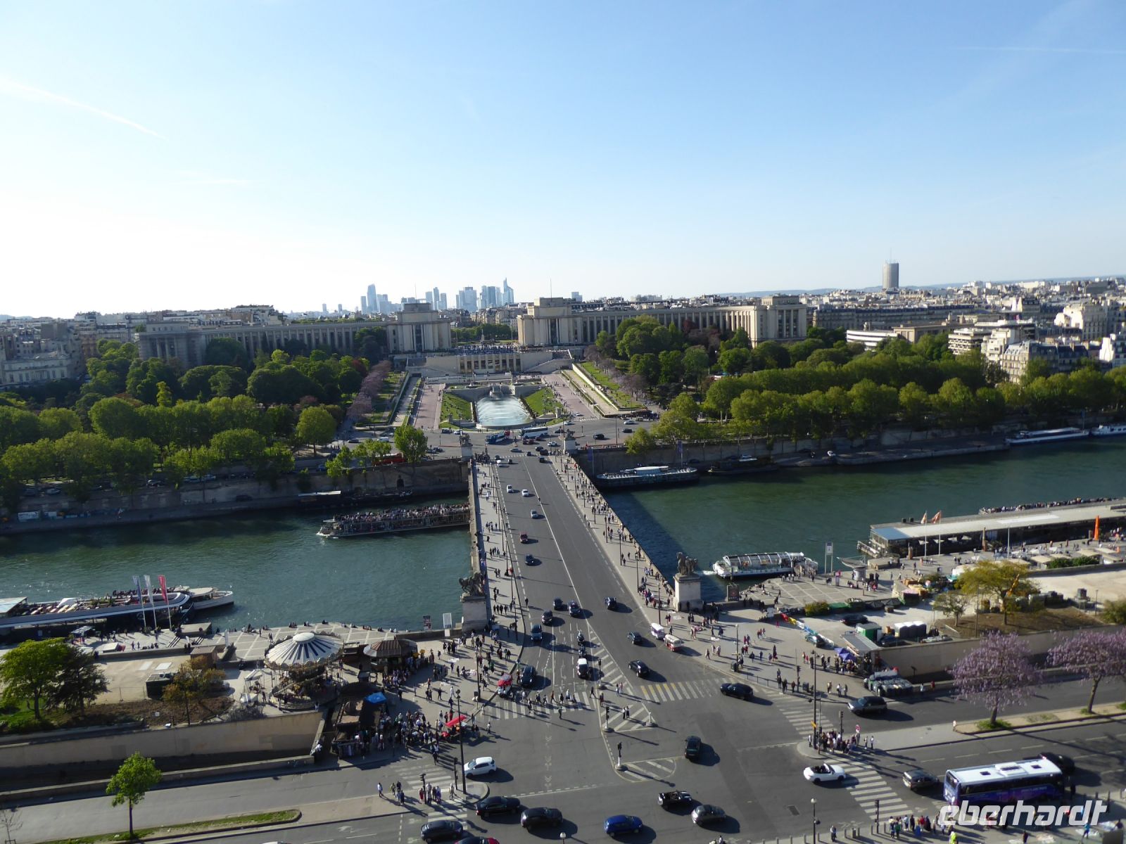 Tag 5 02.05.2023  Blick vom Eiffelturm, Trocadéro &ndash; &copy; Gabriele Sauer (Eberhardt TRAVEL)