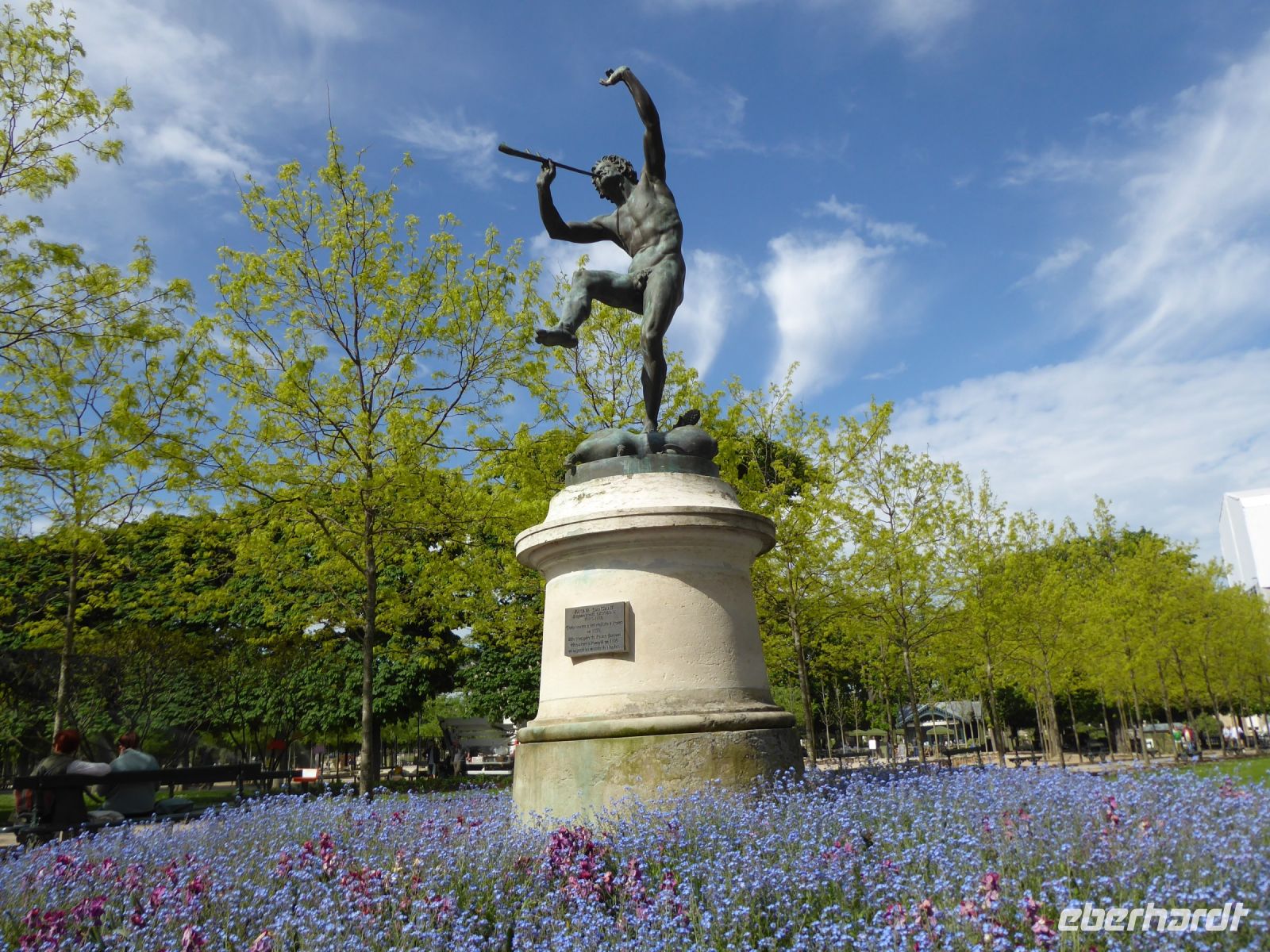 Tag 6 04.05.2023 Spaziergang am Morgen im Jardin de Luxembourg, Faun &ndash; &copy; Gabriele Sauer (Eberhardt TRAVEL)