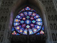 Tag 10 14.08.2023 Stadtrundgang Reims, Kathedrale, Rosette &ndash; &copy; Gabriele Sauer (Eberhardt TRAVEL)