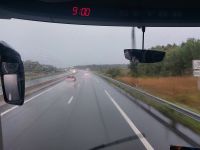 Fahrt zur Abtei Fontevraud mit dem 1. Regen der Radtour &ndash; &copy; Dieter Braune (Eberhardt TRAVEL)