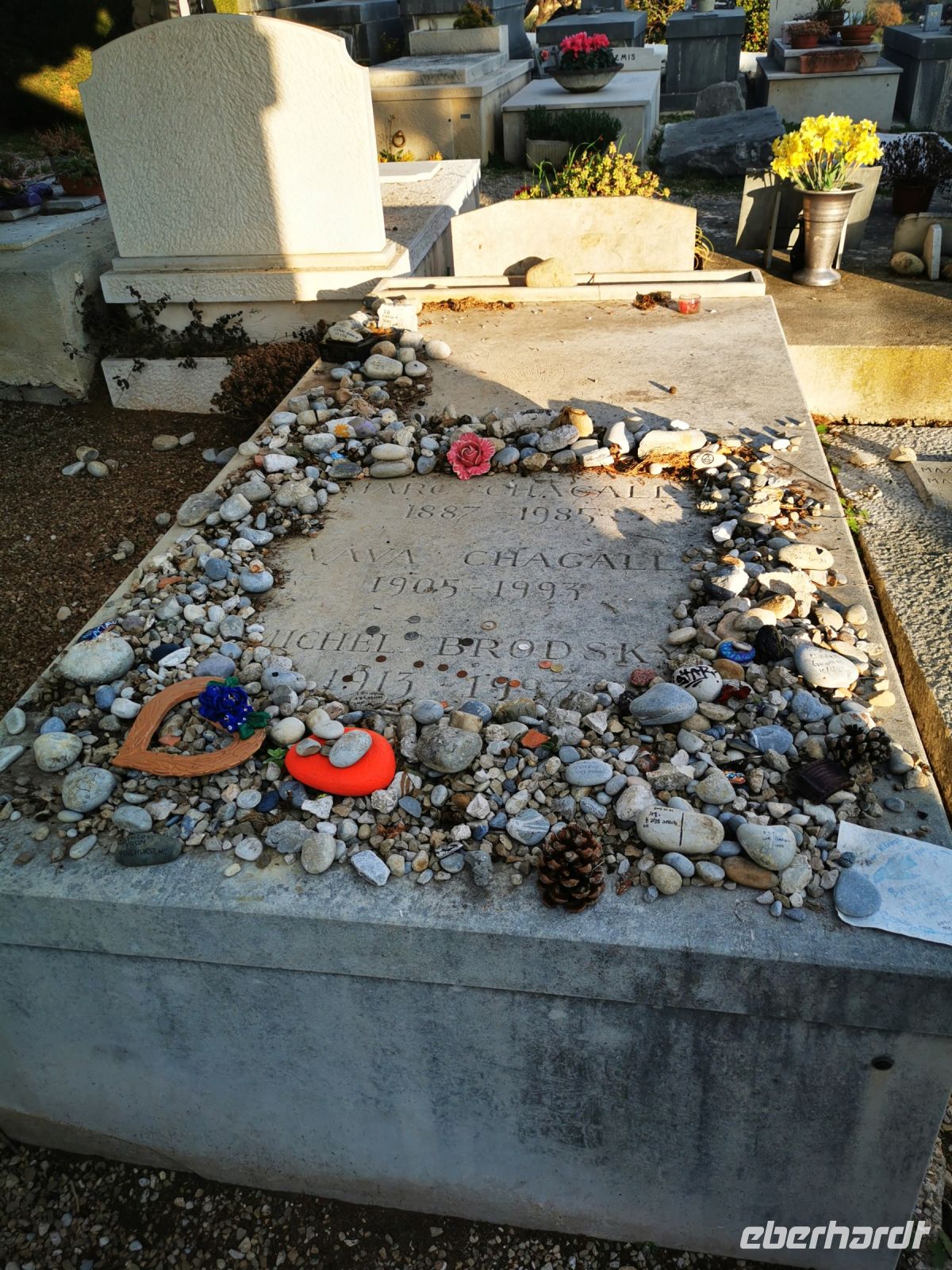 Tag 2 24.01.2024 Grab von Marc Chagall auf dem Friedhof von St. Paul de Vence &ndash; &copy; Gabriele Sauer (Eberhardt TRAVEL)