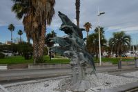 Tag 2 24.01.2024 Antibes, Brunnenskulptur &ndash; &copy; Gabriele Sauer (Eberhardt TRAVEL)