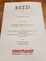 Menü bei Bozzi &ndash; &copy; Alexandre de Bordelius (Eberhardt TRAVEL)