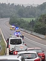 Unfall auf der A72 &ndash; &copy; Wolfgang Kowalewski (Eberhardt TRAVEL)