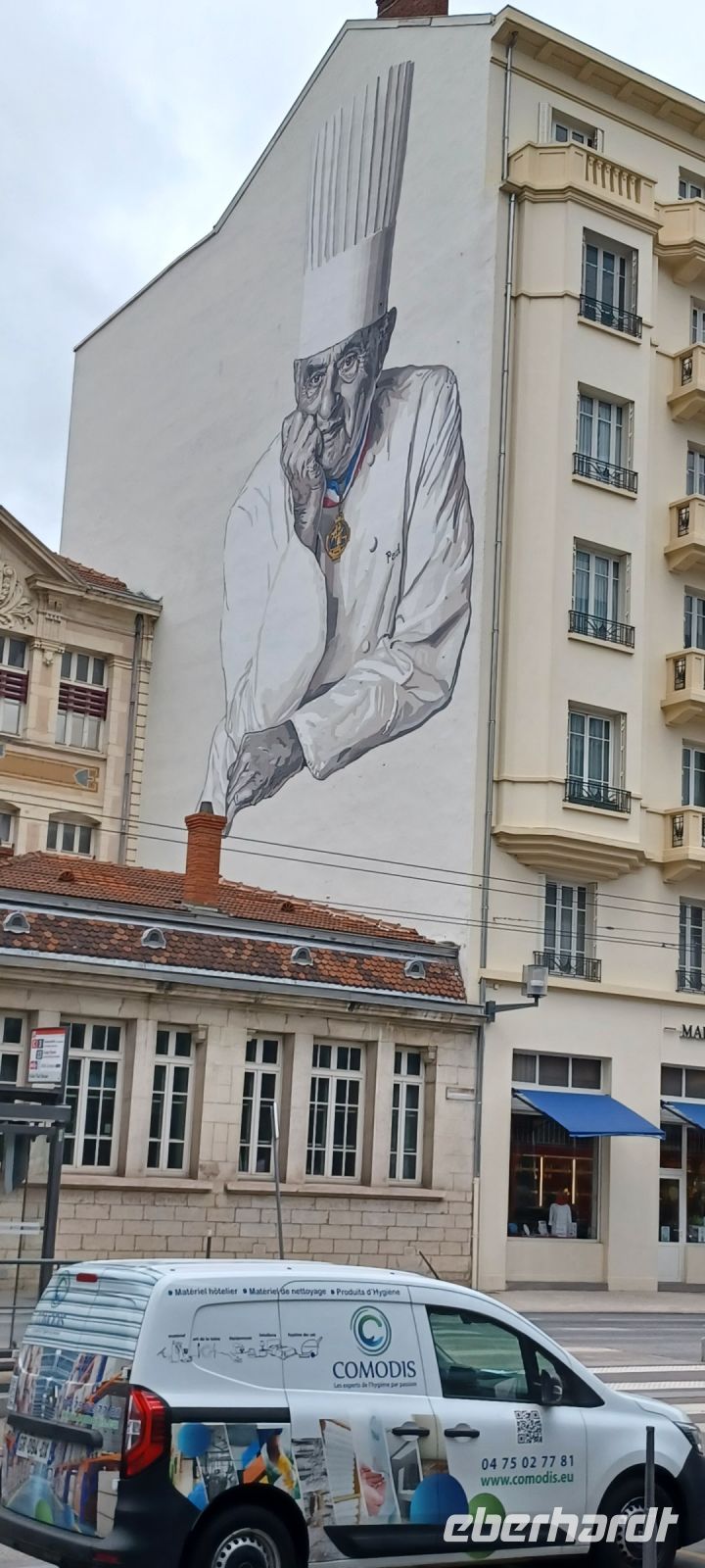Wanddekor Paul Bocuse &ndash; &copy; Ute Solf (Eberhardt TRAVEL)