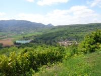 Aussicht von Burg auf Dorf Puivert, Frankreich &ndash; &copy; Saskia Pinnow (Eberhardt TRAVEL)