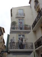 Wandgemälde, Rue Viennet, Béziers, Frankreich &ndash; &copy; Saskia Pinnow (Eberhardt TRAVEL)