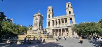Brunnen und Kirche von St. Sulpice Paris 