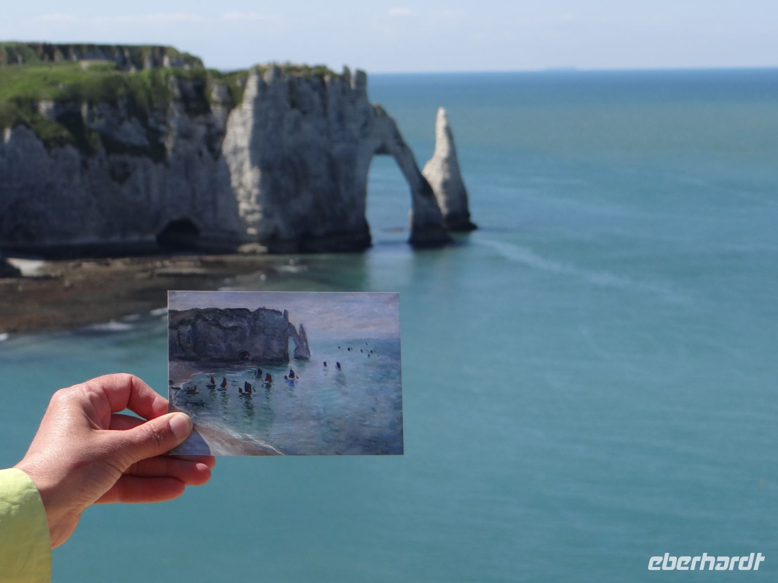 Étretat, das Vorbild und die künstlerische Umsetzung von Claude Monet &ndash; &copy; Vivian Kreft (Eberhardt TRAVEL)