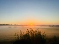 1. Tag - Sonnenaufgang über Dresden 