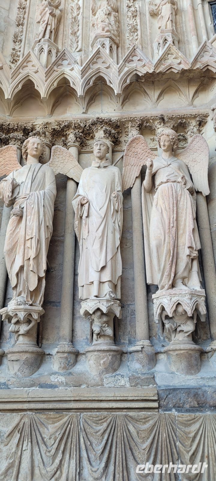 Lächelnder Engel, Kathedrale Reims &ndash; &copy; Evelyn Krawczyk-Bärsch (Eberhardt TRAVEL)