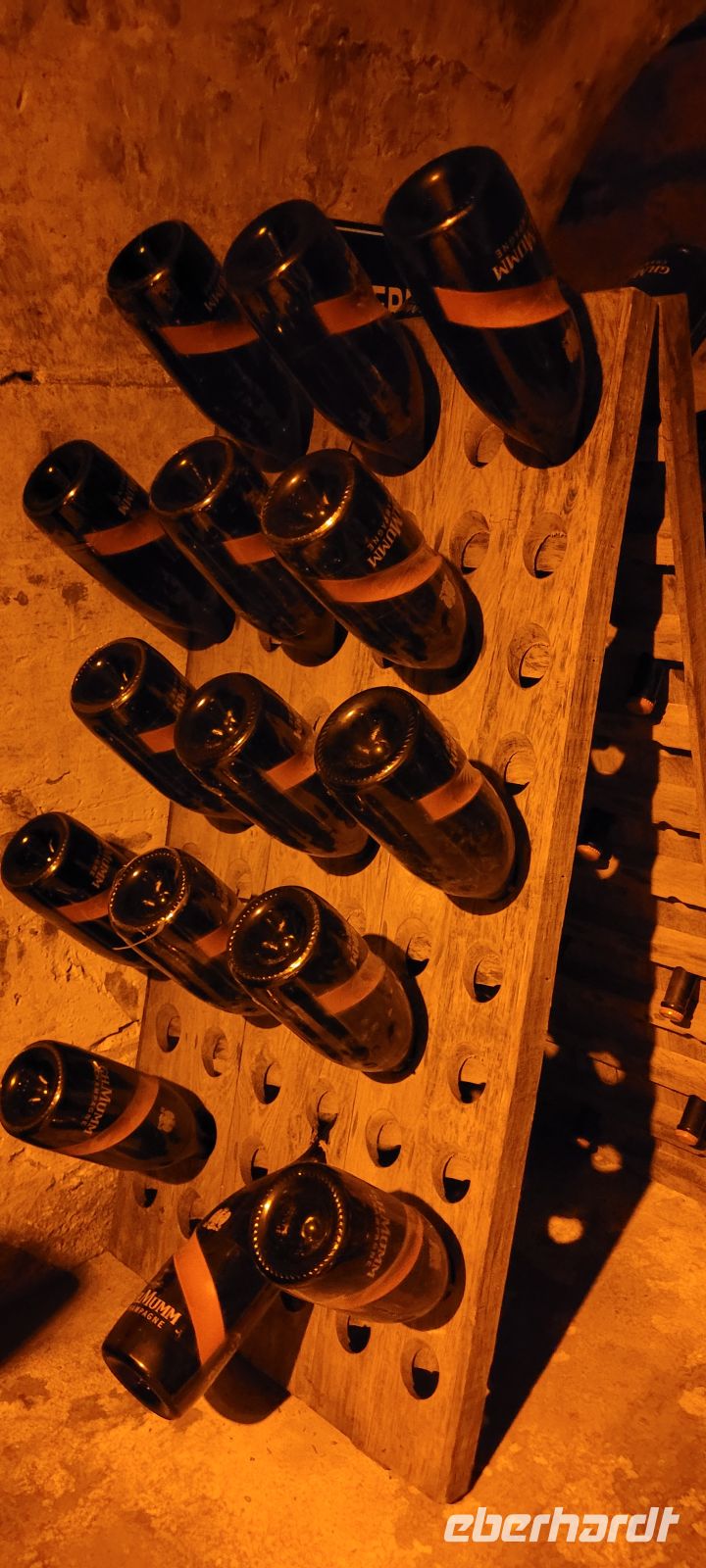 Remuage-Gestell, Mumm in Reims &ndash; &copy; Evelyn Krawczyk-Bärsch (Eberhardt TRAVEL)