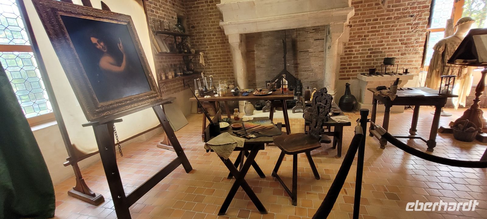 Arbeitszimmer von Leonardo da Vinice, Clos Lucé, Amboise &ndash; &copy; Evelyn Krawczyk-Bärsch (Eberhardt TRAVEL)