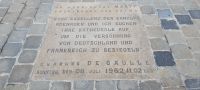 Erinnerung an Versöhnungstreffen De Gaulle und Adenauer, Reims