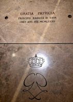 Grab der Fürstin Gracia Patricia in der Kathedrale von Monaco.  Wanderreise Südfrankreich - malerische Cote d'Azur. 