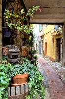 Bergdorf Peille. Wanderreise Südfrankreich - malerische Cote d'Azur. 