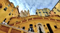 Menton.  Wanderreise Südfrankreich - malerische Cote d'Azur. 