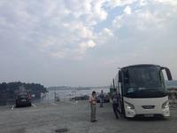 200.Rance-Parkplatz beim Gezeitenkraftwerk &ndash; &copy; Birgit Janosch (Eberhardt TRAVEL)