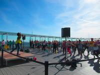 Aerobickurs auf der Tout Montparnasse!  &ndash; &copy; Maite Floris-Moser (Eberhardt TRAVEL)