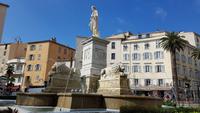 Korsika, Ajaccio, Napoleon Brunnen &ndash; &copy; Ria Heilmann (Eberhardt TRAVEL)