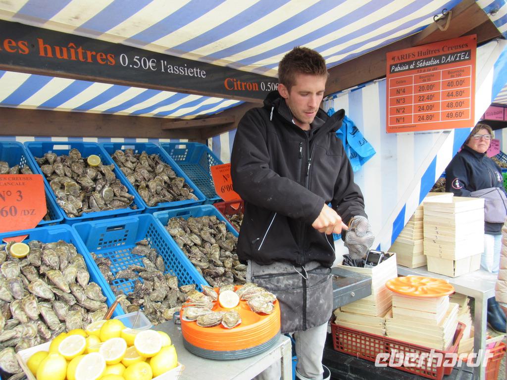 Cancale -der Austernmarkt &ndash; &copy; Maite Floris-Moser (Eberhardt TRAVEL)
