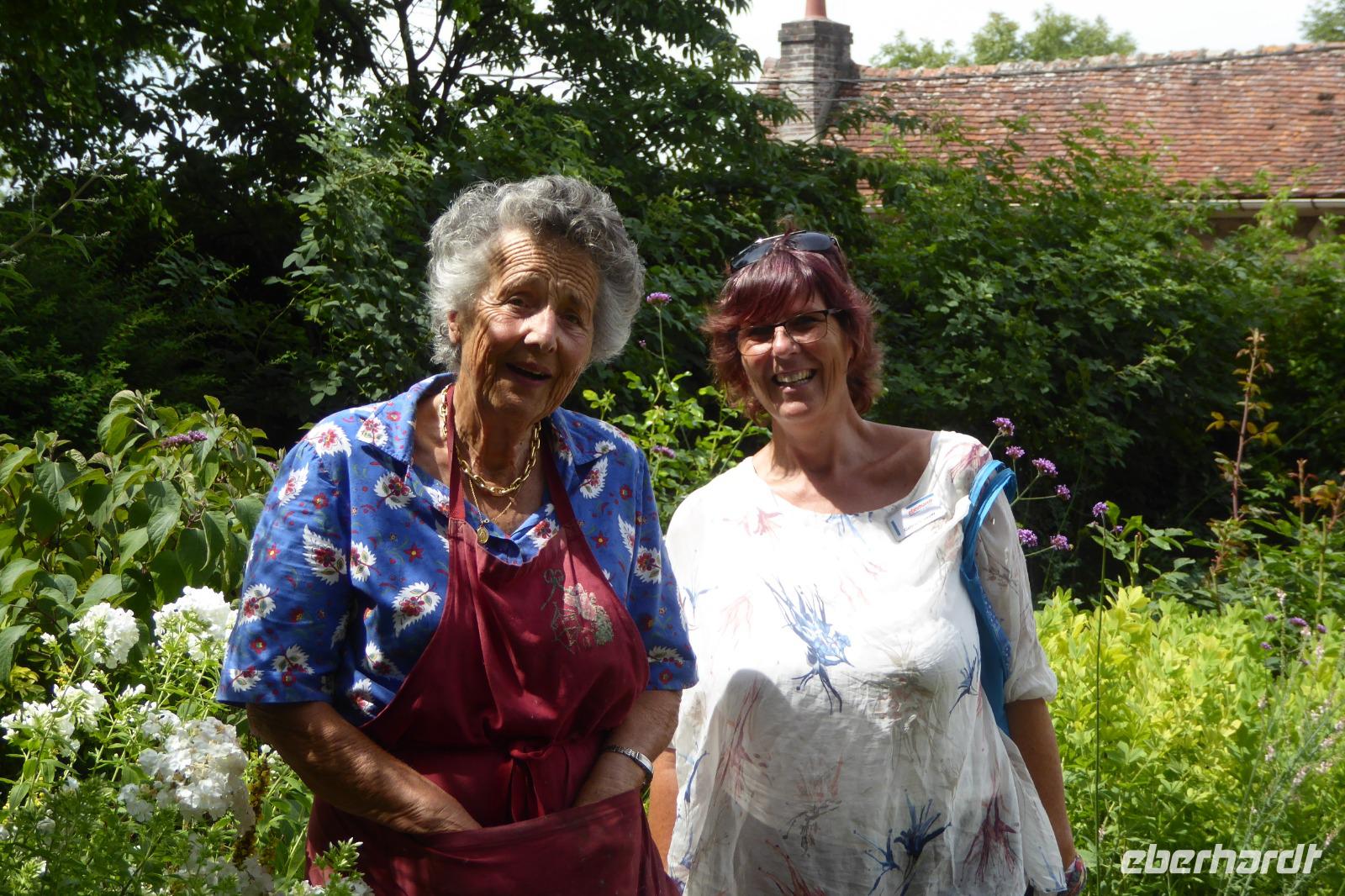 Tag 2 Garten von Viels Maison, Madame Ladoucette mit EHT RL &ndash; &copy; Gabriele Sauer (Eberhardt TRAVEL)
