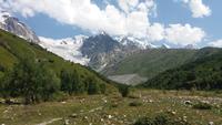 Adishi Gletscher kommt in Sicht &ndash; &copy; Cornelia Ritter (Eberhardt TRAVEL)