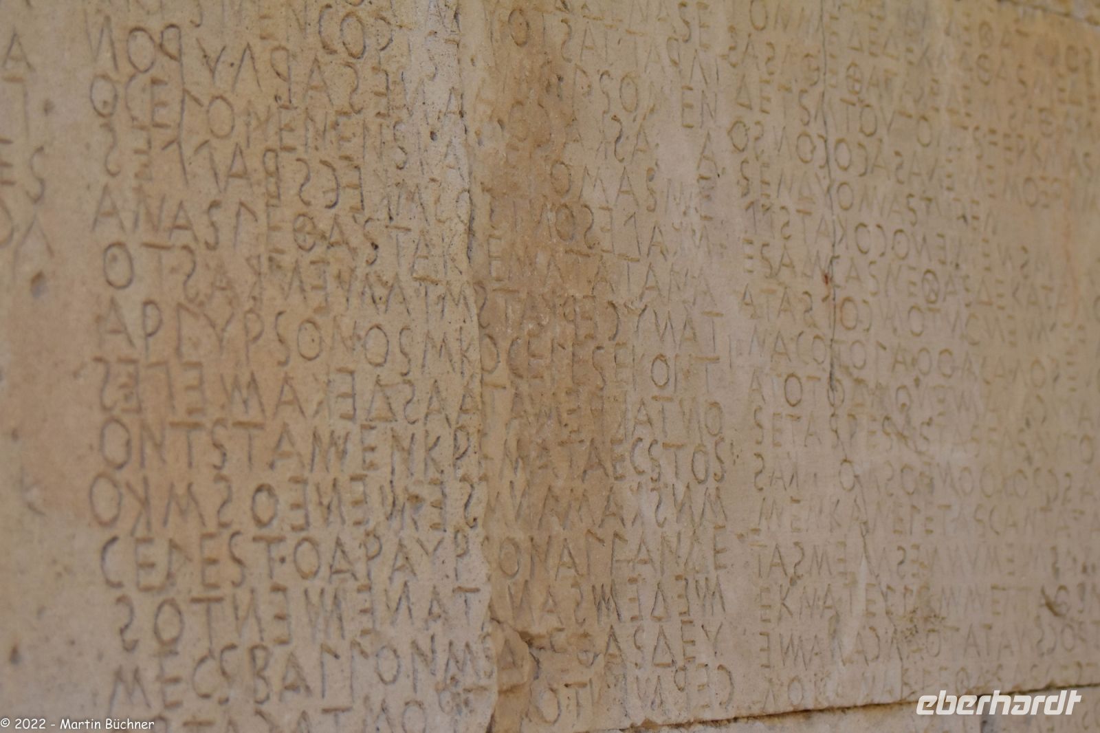 Antiker griechischer Text  &ndash; &copy; Martin Büchner (Eberhardt TRAVEL)
