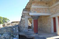 Kreta - Knossos - Minoische Säule &ndash; &copy; Franziska Bergmann (Eberhardt TRAVEL)