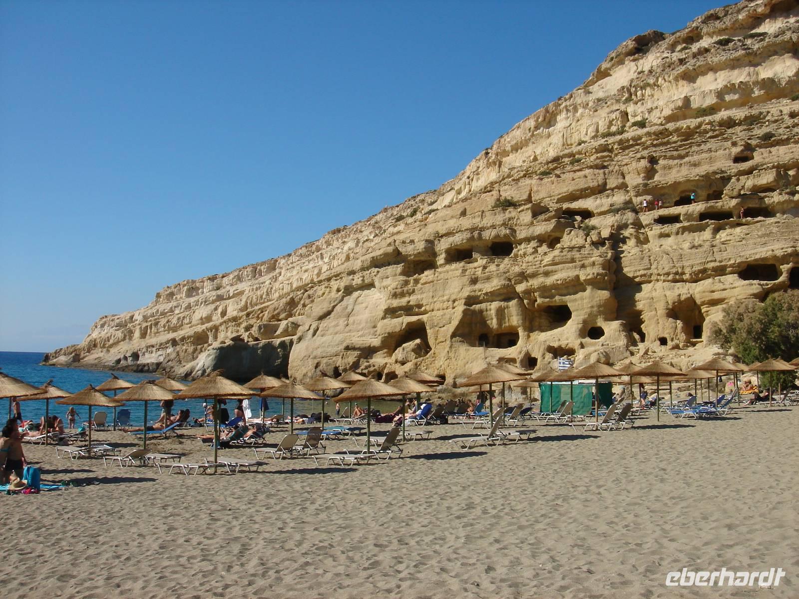 Der Strand von Matala &ndash; &copy; Stefan Jahnke (Eberhardt TRAVEL)