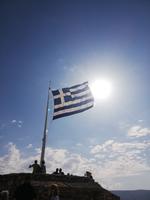 Griechenlands Flagge &ndash; &copy; Elena Hinz (Eberhardt TRAVEL)