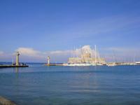 der Hafen von Rhodos