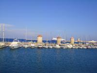 am Hafen von Rhodos