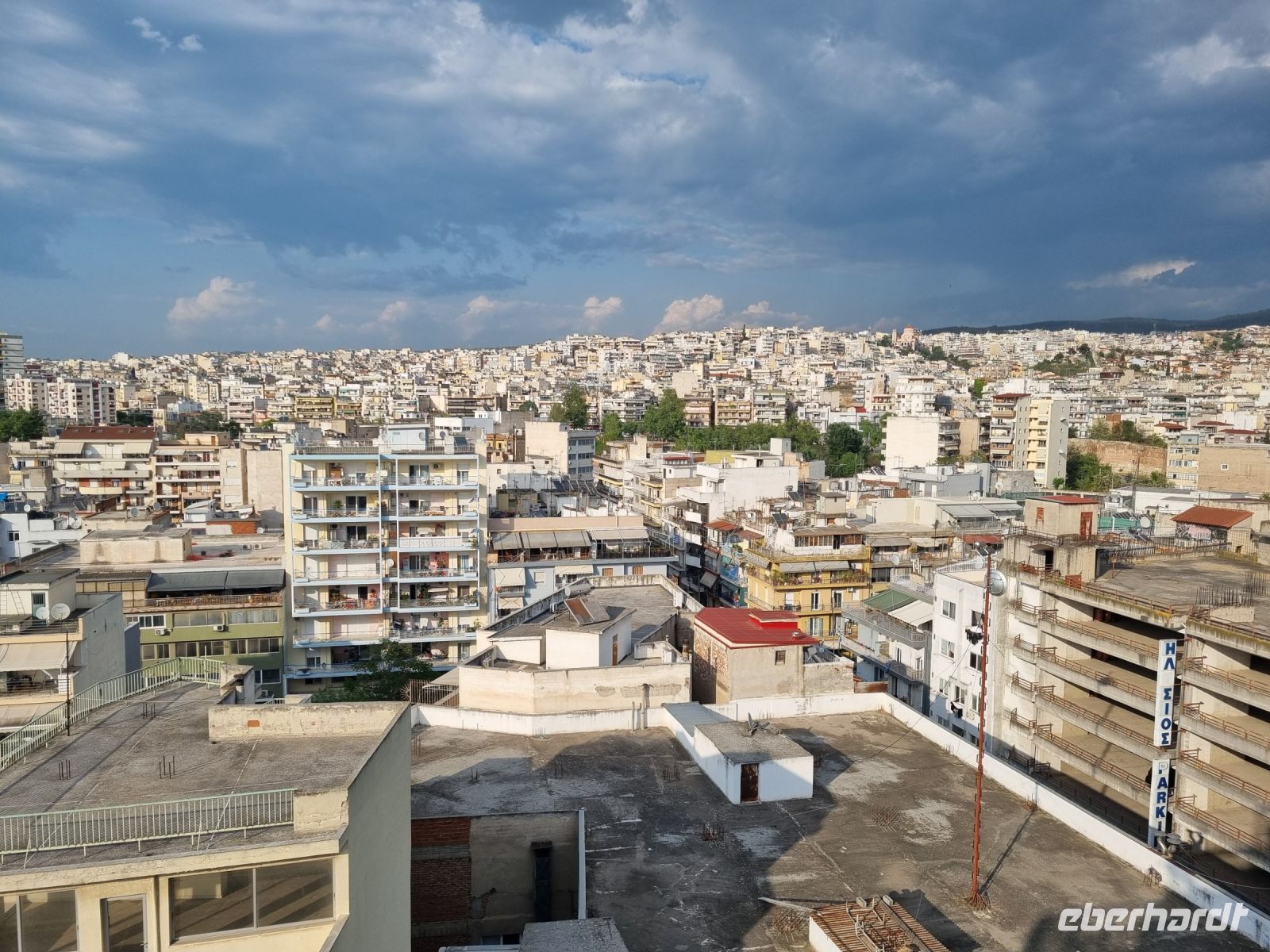 Thessaloniki - Ausblick von der Dachterrasse des Hotel 