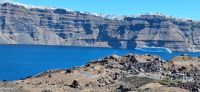 Blick vom Vulkan auf Nea Kameni