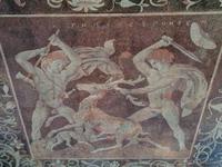 Mosaik mit Jagdszene aus Pella &ndash; &copy; Peter Rudolph (Eberhardt TRAVEL)