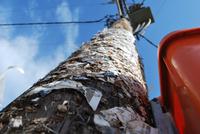 Plakatierter Strommast &ndash; &copy; Eric Richter (Eberhardt TRAVEL)