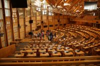 Plenarsaal des schottischen Parlaments 