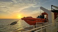 Guten Morgen an Bord unserer Fähre &ndash; &copy; Marlies Thrum (Eberhardt TRAVEL)